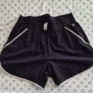 Livi Active Black and White Athletic Shorts